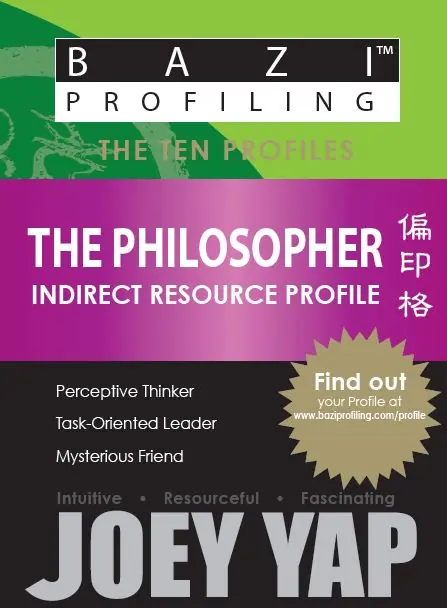 BaZi Profiling Series - The Philosopher (Indirect Resource)